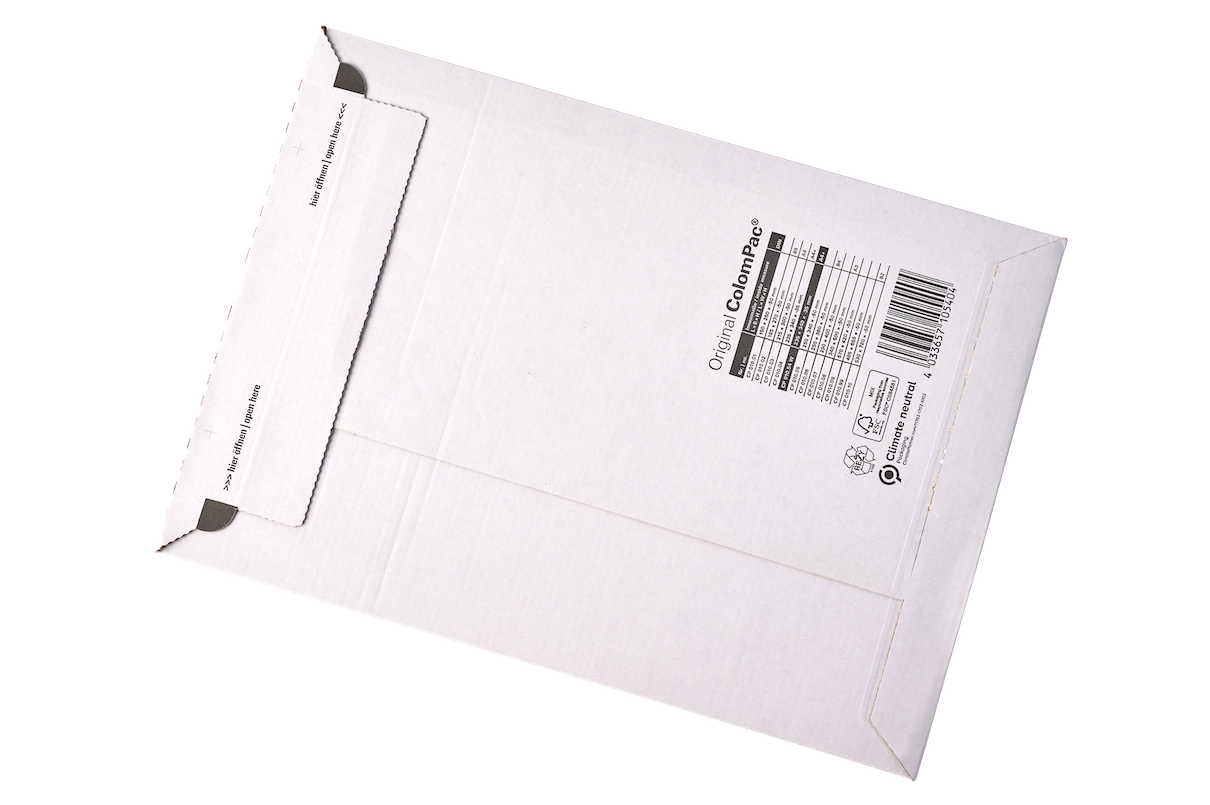 Cardboard envelope white 9.25x13.5x-1.5" (100pcs)